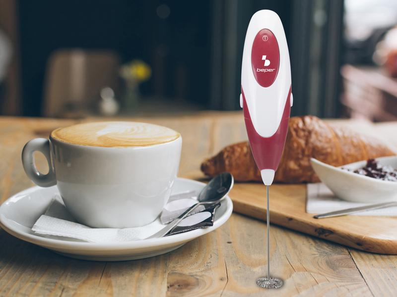 SCHIUMINO FRULLINO MONTALATTE SCHIUMALATTE PER CAPPUCCINO CAFFè LATTE A  BATTERIA