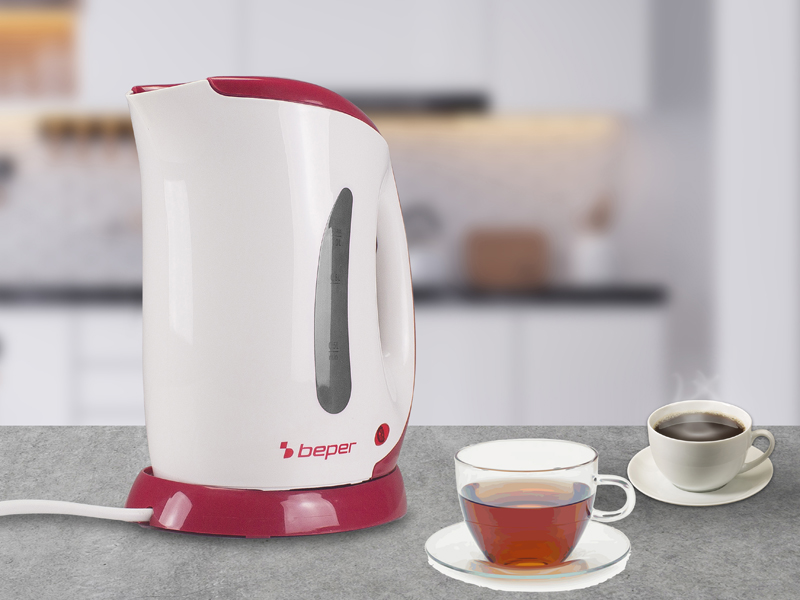 Beper Bollitore Elettrico 1 Litro Rosso - Colazione