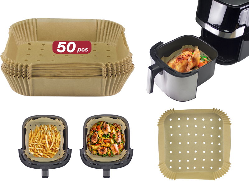 150 Fodere Per Friggitrice Ad Aria Da 25,4 Cm – Carta Pergamena Perforata Antiaderente, Forate