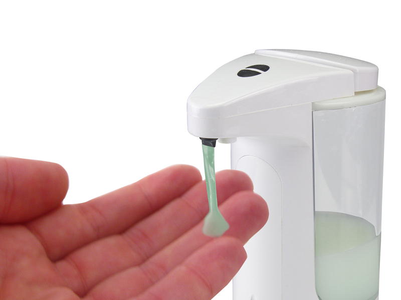 NICEME Dispenser di sapone da parete automatico, 700 ml, dispenser gel  liquido senza contatto con sensore a infrarossi per cucina, bagno, hotel,  ristoranti, scuola (700 ml per gel modello) - Biostaff