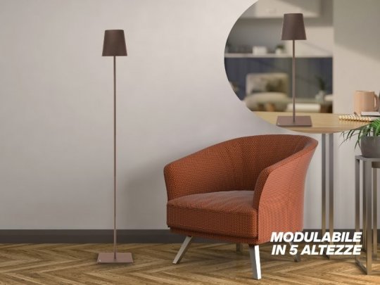 Lampada ricaricabile da terra - Sofà XL Corten