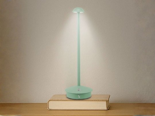 Lampada da tavolo ricaricabile SLIM Salvia