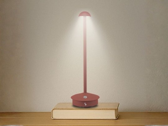 Lampada da tavolo ricaricabile SLIM Terracotta