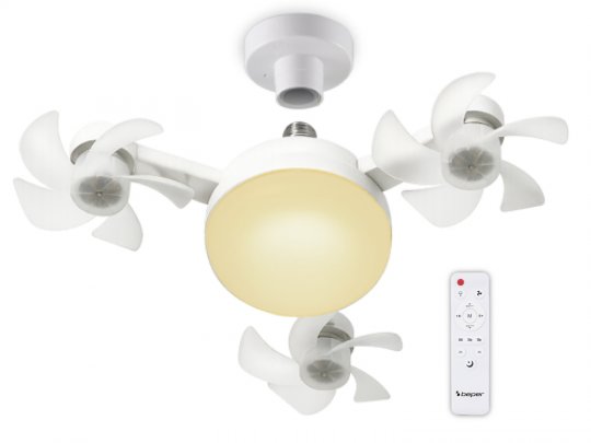 Ventilatore da soffitto 2 in 1 con telecomando