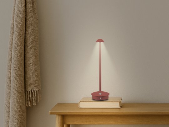 Lampada da tavolo ricaricabile SLIM Terracotta