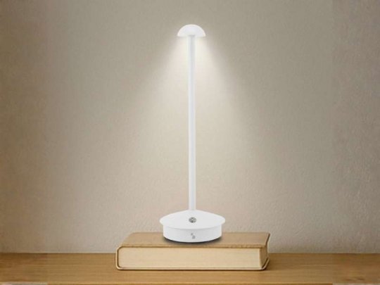 Lampada da tavolo ricaricabile SLIM Bianca
