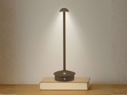 Lampada da tavolo ricaricabile SLIM Corten