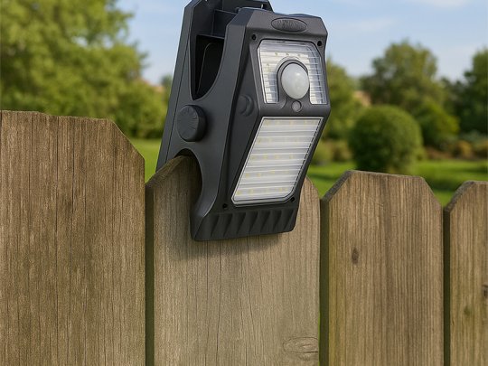 Lampada solare con clip e sensore di movimento CLIPIA