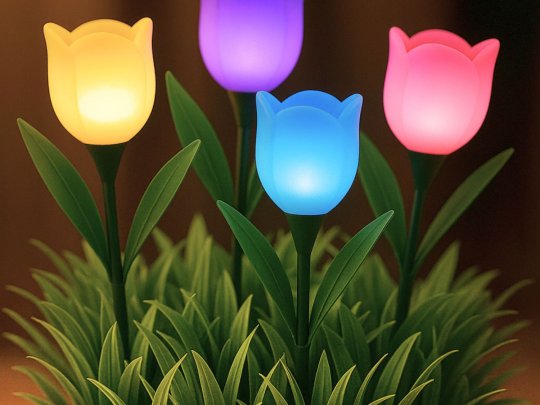 Set 4 lampade solari | Tulipano