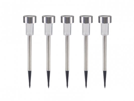 Set 5  Lampade segnapassi a LED solare 