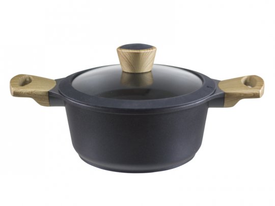 Casseruola 2 manici cm 20 PRESSOFUSO con coperchio - LINEA TEKA  